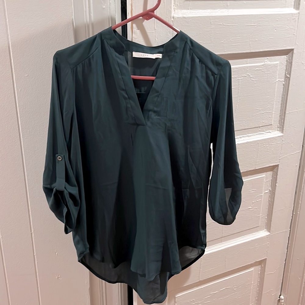 Lush XS blouse in army green